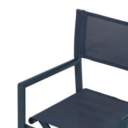 Silla Director Azul Aluminio-Textileno 56 X 53 X 84 cm