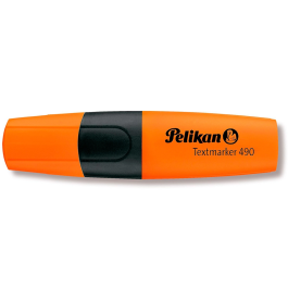 Marcador Fluor Pelikan Textmarker 490 Naranja (814119) (Set de 10)
