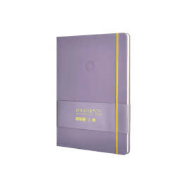 Antartik Cuaderno A4 Tapa Dura Hojas Cuadriculadas Morado y Amarillo 100 Hojas 80gr FSC