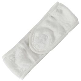 Cosmetic Club Diadema Banda de Maquillaje con Cierre de Velcro Ajustable para Limpieza y Aplicación de Maquillaje, Colores Surtidos Rosa y Blanco