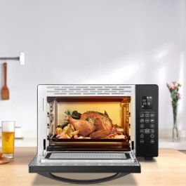 Continental Edison CEMF38DIG Mini horno eléctrico 38L negro, 1600W, con Asador y Circulación natural