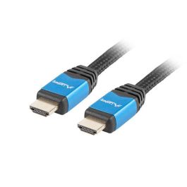 Lanberg CA-HDMI-20CU-0018-BL Cable HDMI Premium V2.0, 1.8m, 4K, 3D, Ethernet, Chapado en Oro, Negro