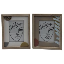 DKD Home Decor Marco de Fotos 13x18 cm Urban de MDF y Cristal Marrón y Blanco, Pack 12 Unidades, 27x21.5x2 cm Precio: 47.74176. SKU: B1FY2Z34N4