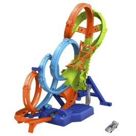 Hot Wheels Action Colisión De 4 Loopings Hxr70 Mattel