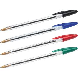 Boligrafo Bic Cristal Mega Tubo 16+4 Unidades Colores Surtidos 8 Azules - 5 Negros - 4 Rojos- 3 Verdes