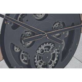 Reloj Pared Vintage DKD Home Decor Negro Dorado 9.5 x 80 x 80 cm