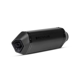 Remus REM24783107765 Escape Deportivo "Notte" Acero Inoxidable Negro Con Inserto De Sonido Extraíble