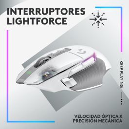 Logitech LOG5099206096363 G502 X Plus Lightspeed Mouse Gaming Inalámbrico RGB con Sensor HERO 25K y Botones Lightforce Híbridos - Blanco