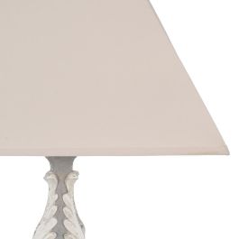 Lámpara Mesa Gris Resina-Tejido 44 X 44 X 100 cm