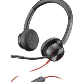 Poly Blackwire 8225 Auriculares profesionales UC con Cable USB-C, ANC Híbrida, Micrófono Acoustic Fence