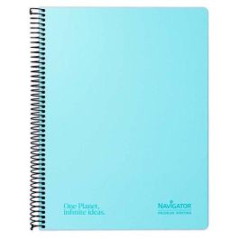 Bloc Navigator Tapa Extra A4 80H Cuadric.4X4 80G Pastel Azul (Set de 5) Precio: 23.89000042. SKU: B1K3JGFSTD