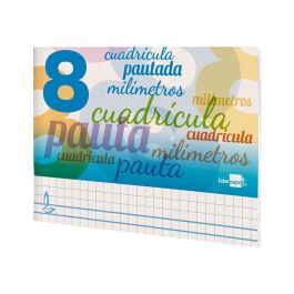 Libreta Liderpapel Pautaguia Tapa Cartoncillo 32 Hojas Din A5 Cuadriculado Pautado 8 mm Apaisada 70 gr