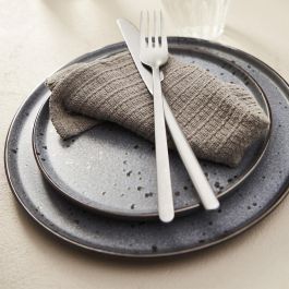 Day Plato Llano Gris Esmaltado Reactivo Diámetro 26,5 cm Cerámica Gres