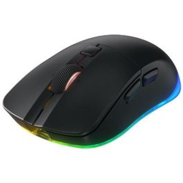Cherry Xtrfy Ratón Gaming M50 Wireless RGB Óptico 12000 DPI Negro – Bluetooth, USB-C, RF Wireless para mano derecha