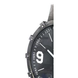 DKD Home Decor Reloj Pared Mapamundi Marron Plateado Hierro Cristal 46 x 46 cm (2 Unidades)