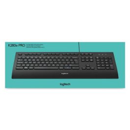 Logitech K280e Corded Keyboard, USB, 930g, US, Black Logitech K280e Corded Keyboard, USB, 930g, US, Black