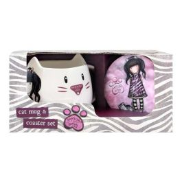 Taza con Plato Gorjuss Ruby wild Gris Cerámica Posavasos Taza Precio: 10.89. SKU: S4307497