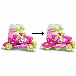 CHICA Patines 2 en 1 Progresivos Tri Skate & Patín en Línea Ajustables Talla 27-30 Fácil Ajuste Botón Ruedas PVC Freno Precio: 46.49999992. SKU: B178X3PH56