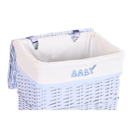 Cesta Ropa Baby DKD Home Decor Azul Celeste 34 x 56 x 44 cm Set de 5