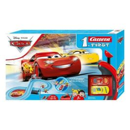 Pista carrera disney pixar cars race of friends, incluye 2 coches (rayo y cruz) 2,4 metros Pista carrera disney pixar cars race of friends, incluye 2 coches (rayo y cruz) 2,4 metros