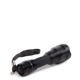 Linterna Mini HO-LL-100L-B LED 1W 100 Lúmenes 6000K Negra con Interruptor Trasero. Requiere Pila AAA. 40.000H Vida Útil.