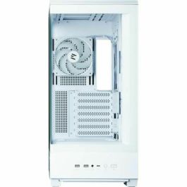 Zalman P50 DS White Midi Tower PC Blanco con Ventana de Vidrio y Iluminación RGB