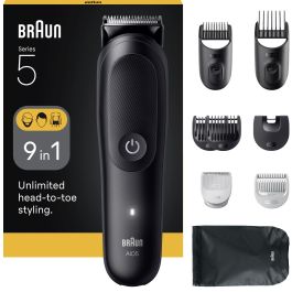 Braun AIO5540 Recortadora de pelo y barba, 120 min autonomía, 14 ajustes de longitud, Negro Precio: 73.8999998. SKU: B1K67T5ZBE