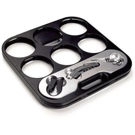 Portabotellas Plegable 6 Botellas con Accesorios