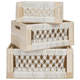 Juego De 3 Cajas Madera Boho Home Deco Factory Precio: 26.49999946. SKU: B16H7HWPKZ