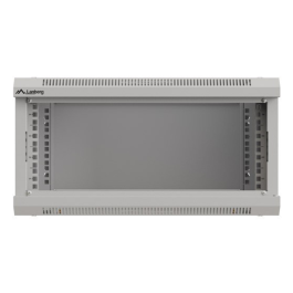 Lanberg Armario Rack 19 Pulgadas 4U 540x350x281mm Gris con Puerta Acristalada y Cerradura