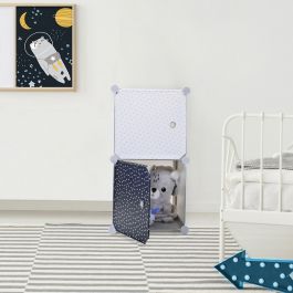 Estantería Modular 2 Cubos Azul Home Deco Kids