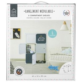 Estantería Modular 6 Cubos Azul Home Deco Kids