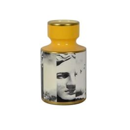 Jarrón Home ESPRIT Amarillo Negro Dorado Porcelana 14 x 14 x 24,5 cm Precio: 12.50000059. SKU: B18M58FD39