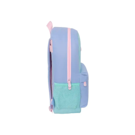 Mochila Escolar Munich Mellow Azul Rosa Celeste 30 x 46 x 14 cm