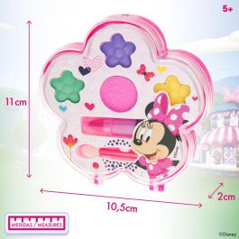 Disney Set de Maquillaje Minnie Mouse para Niñas +5 años: 8 Sombras, 4 Brillos, 2 Labiales, Esmalte y 4 Pinceles