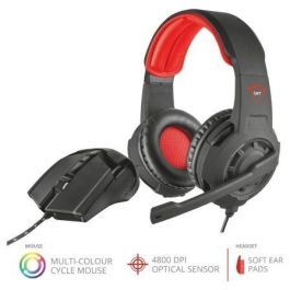 Pack Gaming Trust Gaming GXT 784/ Auriculares con Micrófono + Ratón Óptico