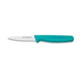 3 Claveles Cuchillo Verduras 8 cm Filo Liso/Dentado Colores Surtidos - Expositor 24 Unidades
