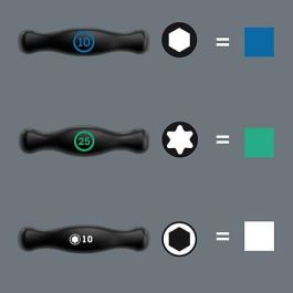 Wera 454/5 HF SHK Set 1 Juego de Destornilladores con Mango en T Hex-Plus 5 Piezas