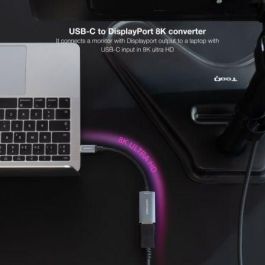 Adaptador USB-C a DisplayPort NANOCABLE 10.16.4104-G Gris 15 cm 8K Ultra HD Adaptador USB-C a DisplayPort NANOCABLE 10.16.4104-G Gris 15 cm 8K Ultra HD