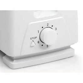 Tristar BR-1009 Tostadora 650W, 2 Ranuras, 6 Ajustes de Tostado, Rejilla Calientabollos, Función Descongelación/Calentamiento, Blanco