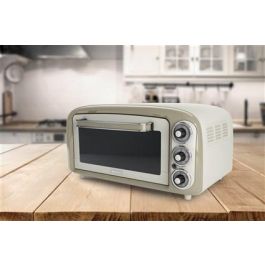 Ariete 979/03 Horno Eléctrico Vintage 18 Litros, Doble Cristal Térmico, 230°C, Beige