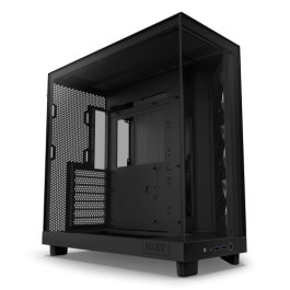 NZXT H6 Air Flow Midi Tower Negro - CC-H61FB-R1 - Ventiladores 3x120mm, Compatibilidad ATX/microATX/Mini-ITX, Vidrio Templado NZXT H6 Air Flow Midi Tower Negro - CC-H61FB-R1 - Ventiladores 3x120mm, Compatibilidad ATX/microATX/Mini-ITX, Vidrio Templado