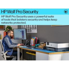 HP 9110b OfficeJet Pro Impresora de Inyección Tinta Color Profesional para Oficinas Híbridas y Distribuidas con Gestión Avanzada de Red