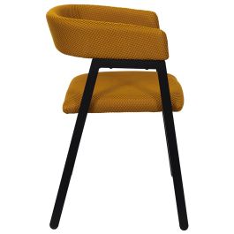 Silla Diseño Atom Mostaza Home Deco Factory Silla Diseño Atom Mostaza Home Deco Factory