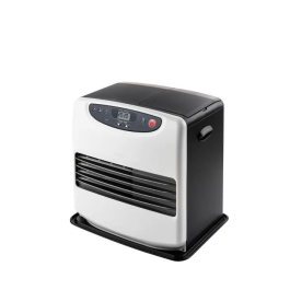 Qlima Estufa de Gasoleo Electrónica SRE 9046C2 - Hasta 54 m² - Depósito 9L - Silenciosa - Blanco y Negro