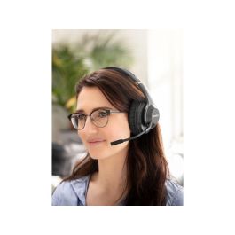 Sandberg Auriculares Inalámbricos ANC+ENC Pro Bluetooth con Micrófono Cancelación Ruido para Reuniones y Gaming, 24h Batería