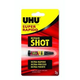 Uhu 6314564 Super rápido shot 2 g - Pegamento líquido ultra rápido, resistente al agua y lavavajillas