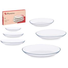 Pasabahce Set 3 Platos Ovalados Invitation de Vidrio 21x16 cm, 25x18.8 cm y 29x22 cm Transparente (4 Unidades) Precio: 131.58999986. SKU: B146XVECPK