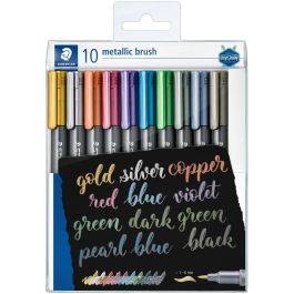 Staedtler Estuche Metallic Brush 10 Colores 8321 TB10 Precio: 22.79000031. SKU: B1EMQB7JBE