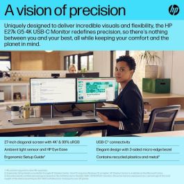 HP Monitor E27k G5 / 27" / 4K / HDMI-DisplayPort-USB(A)-USB(C) / Regulable Altura HP Monitor E27k G5 / 27" / 4K / HDMI-DisplayPort-USB(A)-USB(C) / Regulable Altura